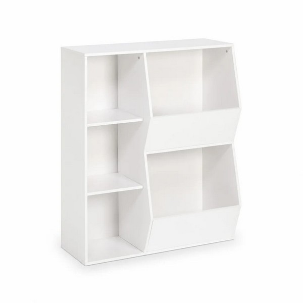 Продукт GINGER HOME - Детска Етажерка, Органайзер за Книги и Играчки с 2 Текстилни Кутии - 0 - BG Hlapeta