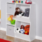 Продукт GINGER HOME - Детска Етажерка, Органайзер за Книги и Играчки с 2 Текстилни Кутии - 5 - BG Hlapeta