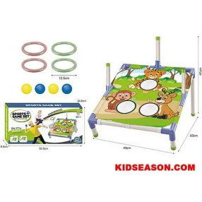 TEANTOYS - Детска игра за хвърляне на топки и рингове