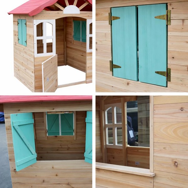 Продукт GINGER HOME - Детска дървена къщичка 115×102×129 см - 0 - BG Hlapeta