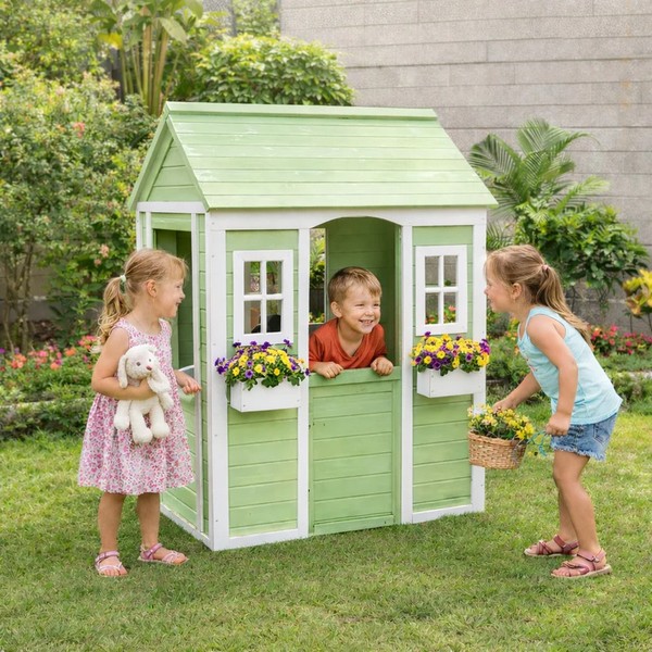 Продукт GINGER HOME - Детска Дървена Къщичка за Игра на Открито  - 0 - BG Hlapeta