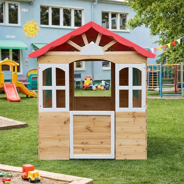 Продукт GINGER HOME - Детска дървена къщичка 115×102×129 см - 0 - BG Hlapeta