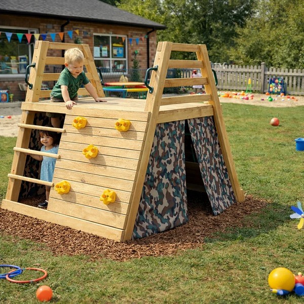 Продукт GINGER HOME - Детска дървена пързалка с катерушка за двор, 285×152×123 см - 0 - BG Hlapeta