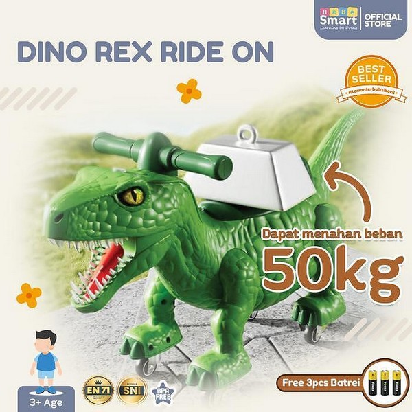 Продукт Dino Rex Ride On - Детска кола динозавър  - 0 - BG Hlapeta