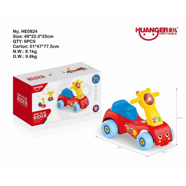 Продукт TEANTOYS - Детска кола за яздене със светлини и музика - 0 - BG Hlapeta