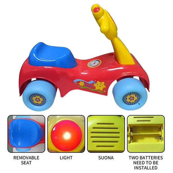 Продукт TEANTOYS - Детска кола за яздене със светлини и музика - 0 - BG Hlapeta