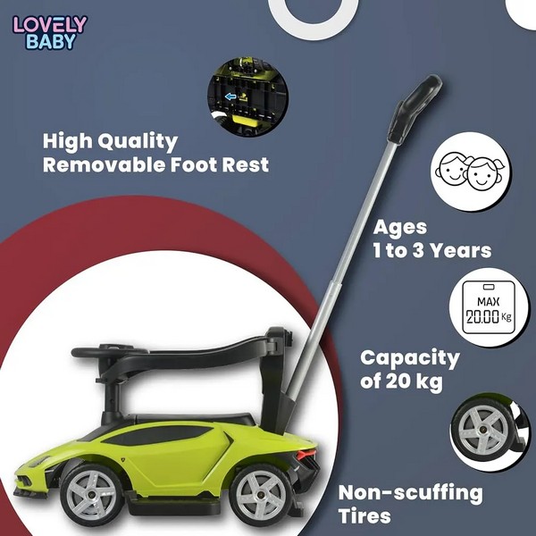 Продукт TEANTOYS Lamborghini Huracán - Детска кола за бутане с родителски контрол - 0 - BG Hlapeta