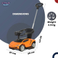 Продукт TEANTOYS Lamborghini Huracán - Детска кола за бутане с родителски контрол - 4 - BG Hlapeta