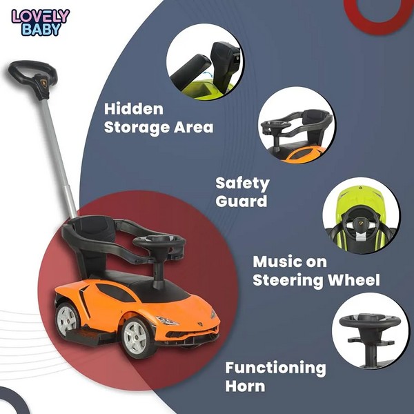 Продукт TEANTOYS Lamborghini Huracán - Детска кола за бутане с родителски контрол - 0 - BG Hlapeta