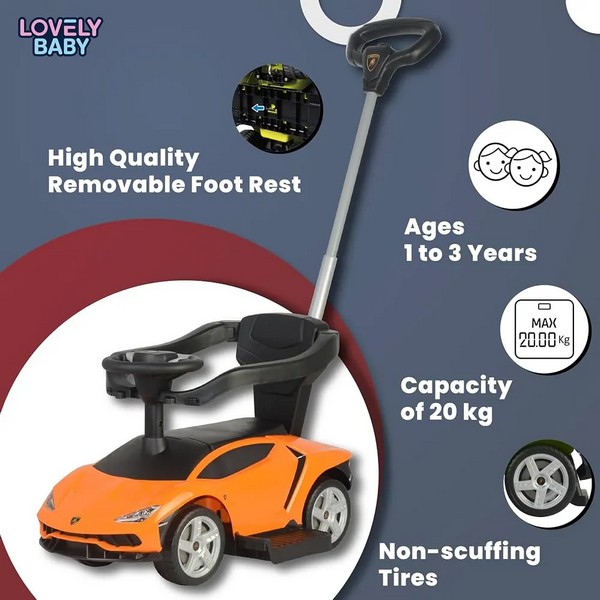 Продукт TEANTOYS Lamborghini Huracán - Детска кола за бутане с родителски контрол - 0 - BG Hlapeta