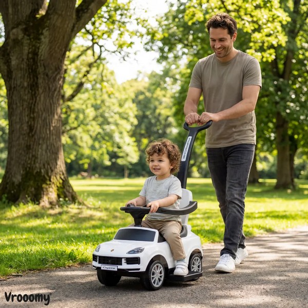 Продукт TEANTOYS Porsche Cayenne 3 в 1 - Детска кола за бутане с родителски контрол - 0 - BG Hlapeta