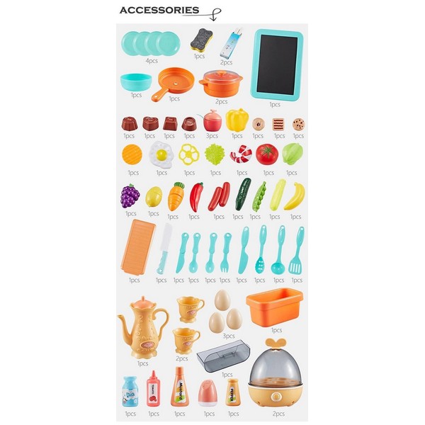 Продукт TEANTOYS Home Kitchen - Детска Кухня с 65 Аксесоара - 0 - BG Hlapeta