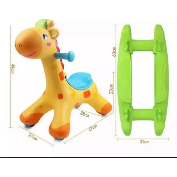 Продукт TEANTOYS - Детска люлка и яздилка 2 в 1 - с колелца и стабилна основа - 0 - BG Hlapeta