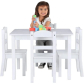 Продукт GINGER HOME - Дървен Комплект за Игра и Учение Детска Маса с 4 Столчета - 3 - BG Hlapeta