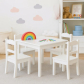 Продукт GINGER HOME - Дървен Комплект за Игра и Учение Детска Маса с 4 Столчета - 2 - BG Hlapeta