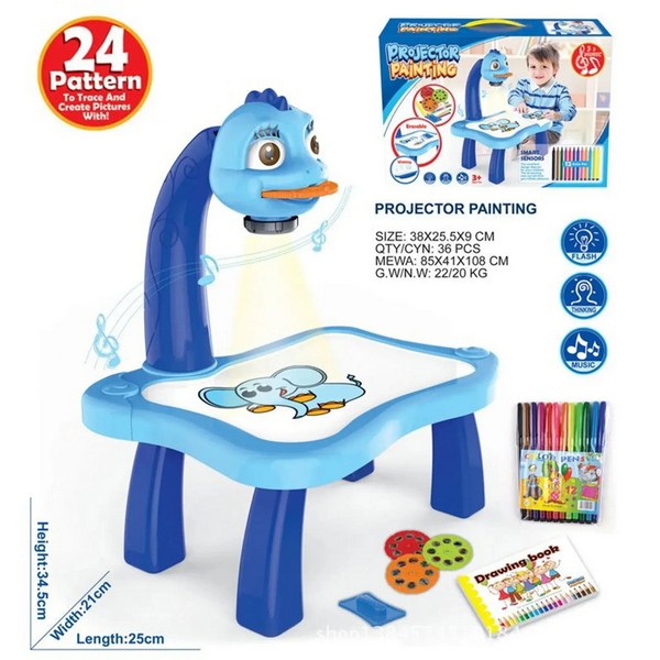 Продукт TEANTOYS - Детска масичка с прожектор за рисуване и музика - 0 - BG Hlapeta