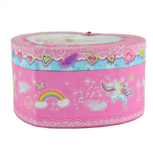 Продукт Robe Toy Розов еднорог - Детска музикална кутия за бижута с форма на сърце - 0 - BG Hlapeta