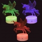 Продукт Robe Toy Крилат еднорог - Детска нощна 3D LED лампа, променящи се цветове, 20 см - 2 - BG Hlapeta
