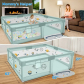 Продукт TEANTOYS - Детска ограда за игра 2 × 2 метра с 50 цветни топки - 4 - BG Hlapeta
