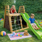 Продукт GINGER HOME - Детска дървена пързалка с катерушка за двор, 285×152×123 см - 4 - BG Hlapeta
