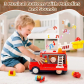 Продукт TEANTOYS - Детска пожарна кола с въртяща се стълба, светлини и звуци - 3 - BG Hlapeta