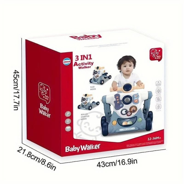 Продукт TEANTOYS - Детска проходилка 3 в 1 с активности и музика - 0 - BG Hlapeta