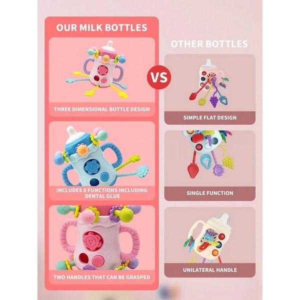 Продукт TEANTOYS - Детска сензорна играчка Бебешко шише - 0 - BG Hlapeta