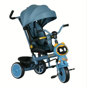 TEANTOYS - Детска триколка робот с родителски контрол и сенник 