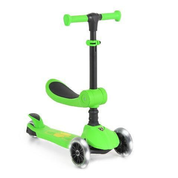 Продукт TEANTOYS - Детска тротинетка 2в1 Lamborghini със седалка и светещи гуми - 0 - BG Hlapeta
