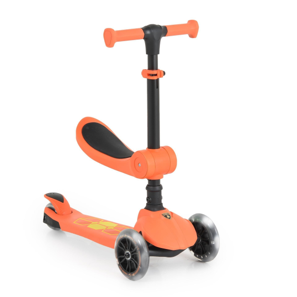 Продукт TEANTOYS - Детска тротинетка 2в1 Lamborghini със седалка и светещи гуми - 0 - BG Hlapeta