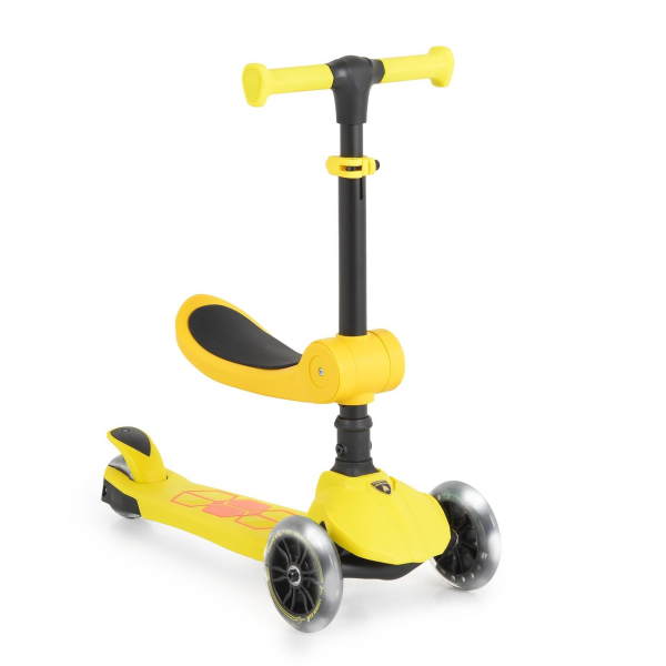 Продукт TEANTOYS - Детска тротинетка 2в1 Lamborghini със седалка и светещи гуми - 0 - BG Hlapeta