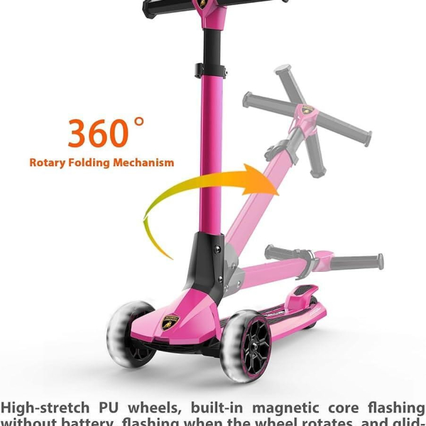 Продукт TEANTOYS Детска тротинетка Lamborghini – регулируема височина със светещи колела - 0 - BG Hlapeta