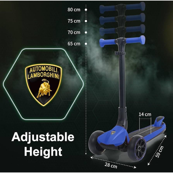 Продукт TEANTOYS - Детска тротинетка Lamborghini със светеща платформа и колела - 0 - BG Hlapeta