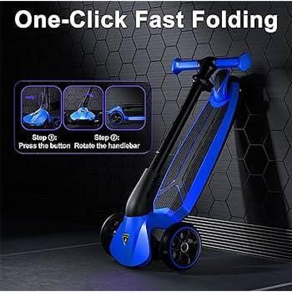 Продукт TEANTOYS - Детска тротинетка Lamborghini със светеща платформа и колела - 0 - BG Hlapeta