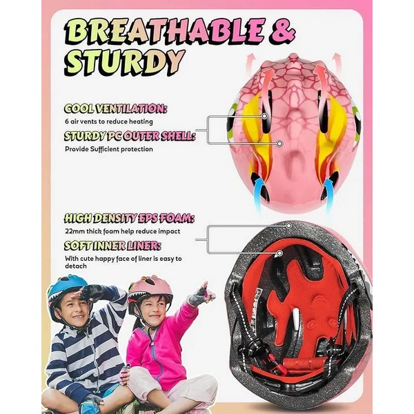 Продукт TEANTOYS Динозавър - Детска защитна каска с 3D дизайн - 0 - BG Hlapeta