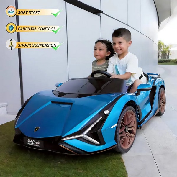 Продукт Акумулаторна кола Lamborghini SIAN - Спортен автомобил с дистанционно управление - 0 - BG Hlapeta