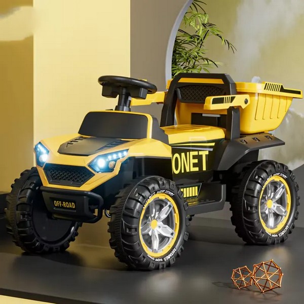 Продукт Детски акумулаторен багер 12V с подвижна кофа - 0 - BG Hlapeta