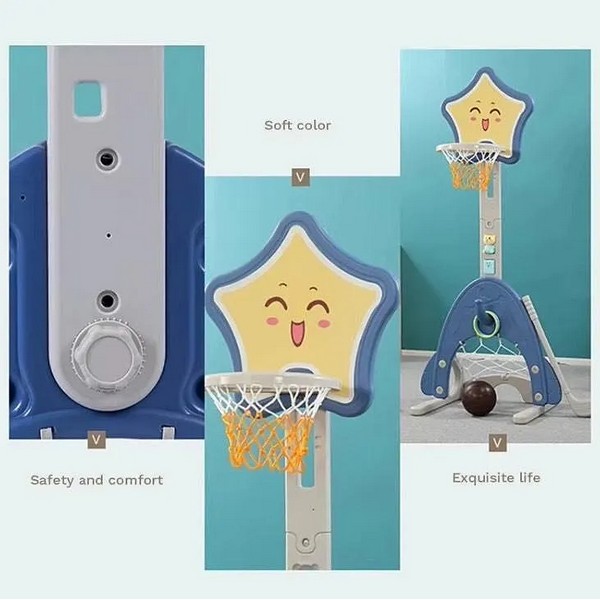 Продукт TEANTOYS - Детски баскетболен комплект 3 в 1 - 0 - BG Hlapeta
