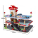 TEANTOYS - Детски дървен паркинг с автомобили многоетажен гараж за игра