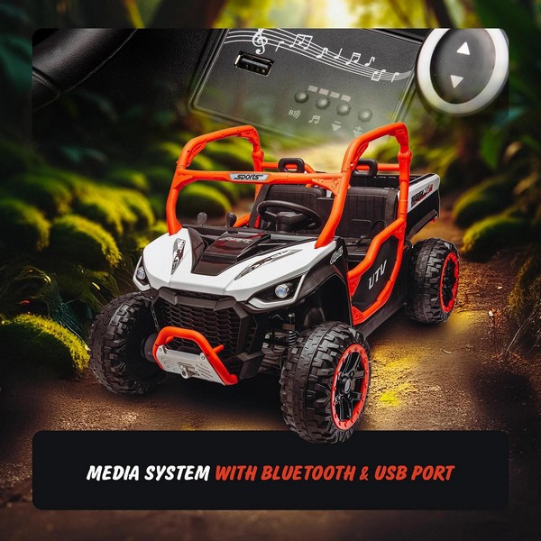Продукт Акумулаторен джип UTV 4×4 с товарен багажник и Bluetooth – мощен, стабилен и супер забавен! - 0 - BG Hlapeta