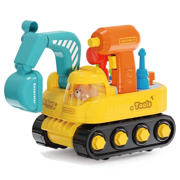 TEANTOYS - Детски интерактивен багер с електрическа отвертка