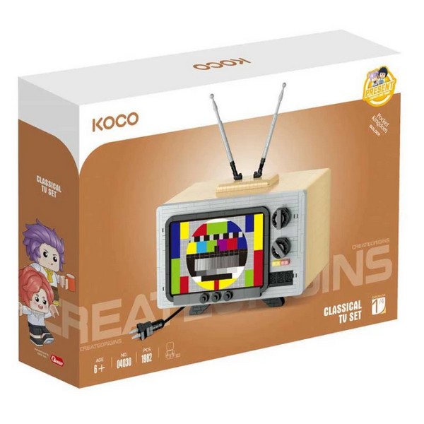 Продукт Koco Bricks Ретро телевизор с антена - детски конструктор 2280 части - 0 - BG Hlapeta
