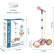 TEANTOYS - Детски музикален микрофон със стойка, светлини и барабани - сцена за малките изпълнители
