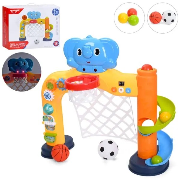 Продукт TEANTOYS - Детски спортен център 3 в 1- Баскетболен кош, футболна врата и активна игра - 0 - BG Hlapeta