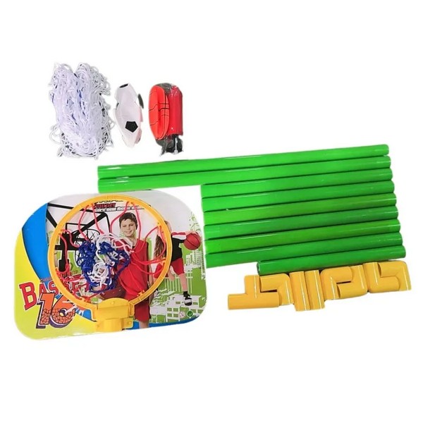 Продукт TEANTOYS - Детски спортен комплект 2 в 1 – футболна врата и баскетболен кош - 0 - BG Hlapeta