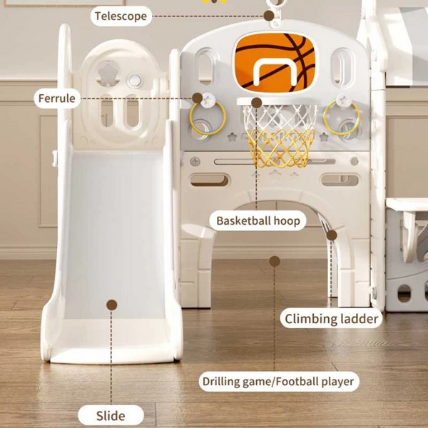 Продукт GUGA - Детски център за игра с пързалка, къща и баскетболен кош - 0 - BG Hlapeta