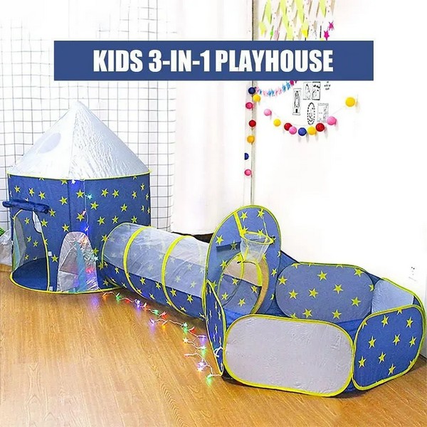 Продукт TEANTOYS - Детски замък с тунел и басейн 3в1 - 0 - BG Hlapeta