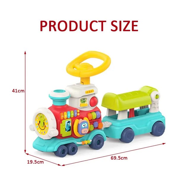 Продукт TEANTOYS - Детско проходилка-влакче 2 в 1 с музика и образователни активности - 0 - BG Hlapeta