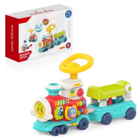 TEANTOYS - Детско проходилка-влакче 2 в 1 с музика и образователни активности