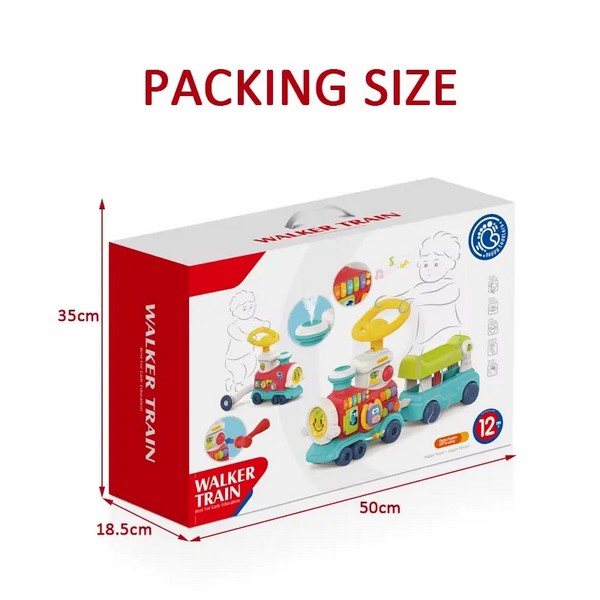Продукт TEANTOYS - Детско проходилка-влакче 2 в 1 с музика и образователни активности - 0 - BG Hlapeta